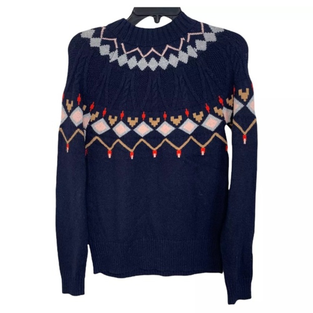 1901 Fair Isle Navy Blue BohoWomen’s Sweater